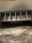 Brand New In Box Tito s Vodka 7-compartment Bar Caddy W  Lid  Removable Inserts