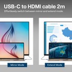 Usb-c To Hdmi Cable 6 6 Ft - 4k 60hz  Thunderbolt 3 To Hdmi Adapter
