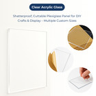 Clear Acrylic Plexiglass Sheet     Various Sizes  1 8   1 4   1 2  Thickness