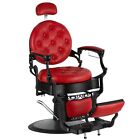 Artist Hand Red Vintage Barber Chair Hydraulic Reclining Heavy Duty Salon Beauty