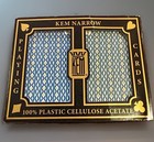Kem Crown Narrow 2-deck Plastic Casino Quality Playing Cards Blue   Green Sealed