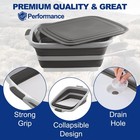 Collapsible Bbq Prep Tub With Cutting Board   Lid - Xxl 7 95 Gal   66 Lb - Re   