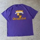 Vintage Hanes Heavyweight Oktoberfest Horst Magers Rheinlander Purple Tee Large