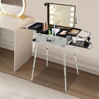 Cosmetic Trolley Professional Rolling Makeup Train Case Makeup Storage Organizer