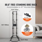 4 Bike Storage Rack  Free Standing Vertical Bike Rack Holds Up To 260 Lbs
