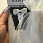 Bride And Groom Champagne Flutes  Wedding Dress Tuxedo Toasting Glasses Gift Set