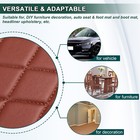 63      quilted Vinyl Faux Leather Fabric Foam Backed Car Upholstery Continuous Yard