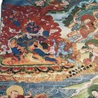 Tibetan Tangka Buddha Statue Nepalese Painting Silk Embroidery Brocade Painting