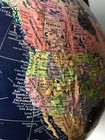 Vintage Replogle Globemaster World Globe W Metal Base Usa