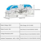 80pcs 28-12awg Lever Wire Connectors Quick Connect Electrical Splicing Kit