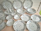 Vintage Johann Haviland Fine China Blue Garland Dinnerware 37 Pieces