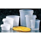 Rubbermaid Commercial Fg572100wht Round Storage Container  4 Qt