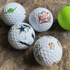 Logo Golf Ball Lot Of 5  Used