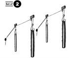 Elevador De Kayak 2 Pzas Con Poleas Para Garaje Soporta 125 Lb  Nuevo