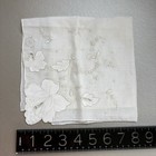 Vintage New W  Tag Madeira Hanky Embroidered Floral Flowers Hankie White