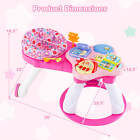 3 In 1 Baby Stationary Activity Center Walk-around Kids Play Table Set