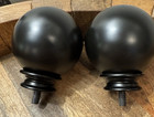 Pottery Barn Standard Steel Ball Finial S 2 Bronze Small 0 75  Diam New