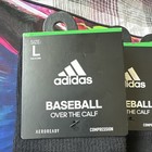 Adidas Baseball Over-the-calf Compression Socks Aeroready Black white Size L