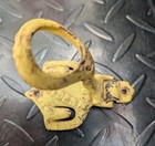 Vintage Antique Cast Iron Broom Holder  Wall Mount Original Patina