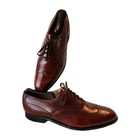 Vintage Johnston   Murphy Aristocraft Burgundy Oxford Wingtip Size 9 Dress Shoe