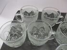 Set Of 12 Vintage Pressed Glass Punch Cups