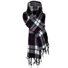 Plaid Wool Cashmere Scarf Winter Warm Soft Long Neck Warmer Wrap Mens Muffler