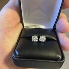 1 Ct Moissanite Screw Back 925 Solitaire Stud Earrings -gra Certified D vvs1 5mm