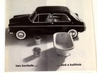  1963 Mg Print Ad Two Buckets And A Bathtub