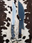 Custom Handmade Carbon Steel Full Tang Hunting Machete With Leather Sheath