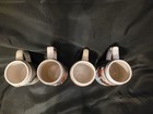 Budweiser 4pc Ceramic Beer Stein Set Vintage 1990s 1997 Holiday wildlife