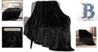 Comfy 50  X 60  Black Throw Blanket - Breathable Warm Fleece For All Seasons