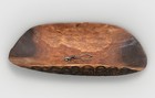 Vintage Australian Wire Burn Incised Decorated Aboriginal Coolamon Bowl Wall Art
