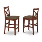 Pubs5-brn-c 5 Pc Counter Height Dining Set-gathering Table And 4 Counter   
