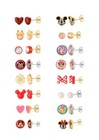 New Disney 16 Piece Stud Earring Set Sensitive Ears Mickey Minnie Daisy Earrings