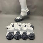 Bombas Unisex Running Ankle Socks 4 Pair Pack White Marl Gray Size S M L New