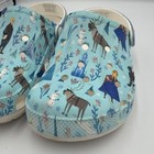 Crocs Junior 1 Kids Fun Lab Frozen Disney Anna Elsa Ice Blue Clog Shoes