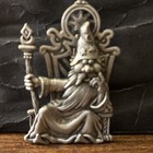 Pewter Wizard Pin Brooch