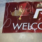Vintage Budweiser Welcomes Race Fans Banner - 10 x3  - Original Design
