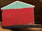 Antique Handmade Painted Wood Whirly Gig Indiana Man Sawing Wood Barn Rare Vtg