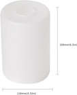 Frosted Glass Lamp Shade Cylinder Glass Shade Replacement Light Shade For Floor