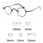 Vintage Small Oval Round Metal  Eyeglass Frames Full Rim Light Glasses