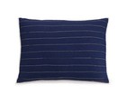 Set Of 2 King Shams Makers Collective Nautical Dark Blue   White Cotton New