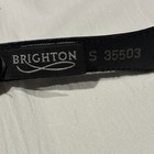 Brighton Women s Black Skinny Fashion Belt Silver-tone Buckle Size S