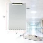 Metal Clipboard With Storage  Letter Size Heavy Duty Contractor Grade Clipboard 