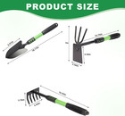 Garden Tool Set  3 Pack Gardening Tools  Stainless Steel Heavy Duty Hand Cultiva