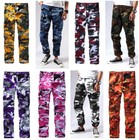 Backbone Mens Army Style Bdu Pants Multi-pocket Camouflage Casual Cargo Pants