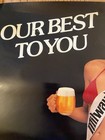 Old Milwaukee s Best Beer Poster Sign Sexy Bikini Beer Babe