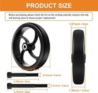 2 Pcs 7-inch Walker Replacement Wheelchair Wheels - Eco-friendly Rubber Material