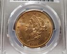 1875  20 Liberty Double Eagle Pre33 Us Gold Coin Pcgs Ms60 Semi Pl Fields