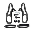 1 Pairs Front Tow Hooks   Bezel Kit Cover For 2019-2022 Dodge Ram 1500 Black